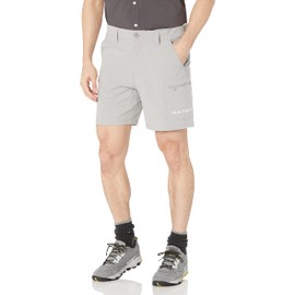 HUK womens Next Level | Quick-drying Performance Fishing Shorts, Overcast Grey, Medium