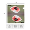 Beautiful Poppy Flower Ink Print Magnetic Mailbox Cover,Festive Mailbox Decorations,Weather