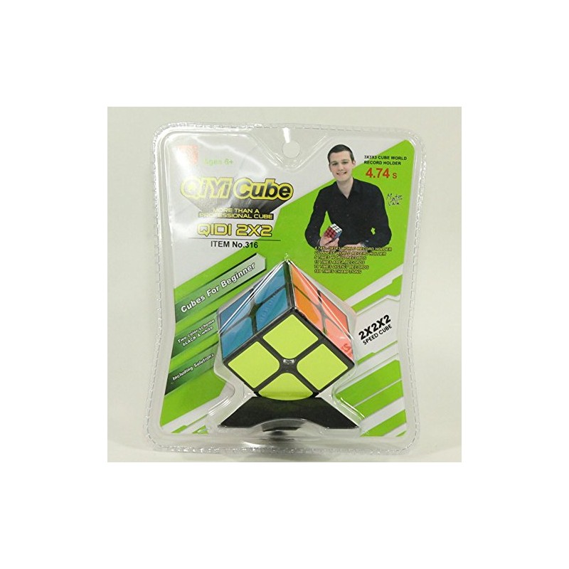 QIYI QIDI 2x2 Cube Puzzle Cube with Stickers - Speedy