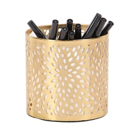 Deco 79 57413 Pencil Holder, Gold