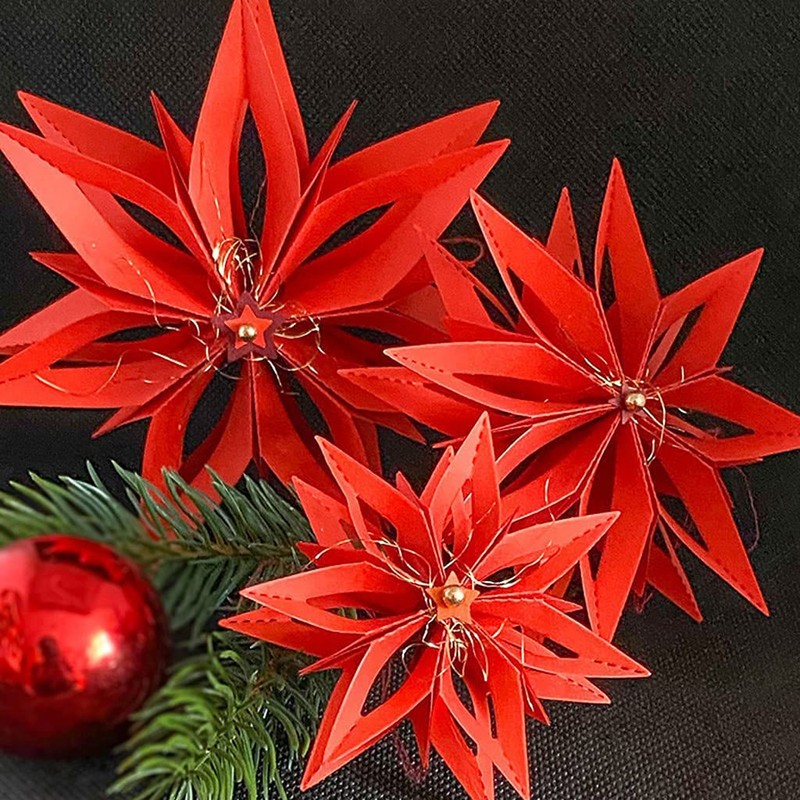 Metal Cutting Dies Christmas 3D Designs Stencils DIY Cutting Dies