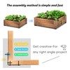 Set of 8 Raised Garden Bed Corner Brackets with Wood