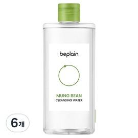 Be Plain Mung Bean Cleansing Water, 400ml, 6 pcs / 비플레인 녹두 클렌징 워터, 400ml, 6개