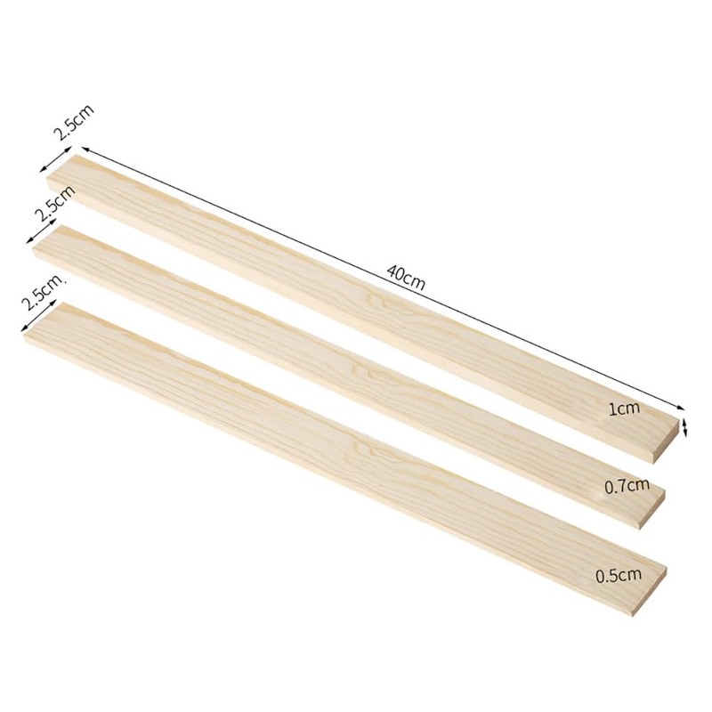 GSHLLO 2 Pcs Wood Polymer Sticks Pottery Guide Strips Tools
