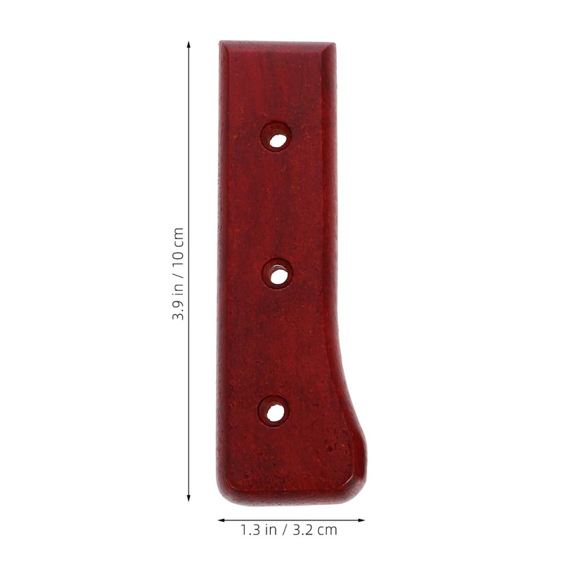 DOITOOL 2Pcs Pear Wood Knife Replacement Handles with Nuts Ergonomic