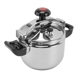 Pyhodi Household Stainless Steel Pressure Cooker, Fast Cooking, Multi Functional Explosion Proof Double Bottom Pressure Cooker for Induction Cookers, Gas Stoves, Open Flames (15L)