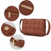 MKF Collection - Bandolera tejida para mujer, piel vegana, trenzada,