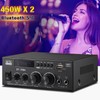 Facmogu BT-398A Stereo Digital Audio Amplifier, Max 450Wx2 HiFi Sound