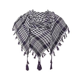 Cot-Oath Keffiyeh Scarf for Men Unisex Shemagh Tactical Desert Scarf Women Arab Military Neck Head Wrap with Tassel