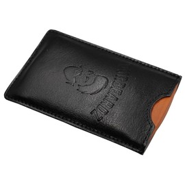 PurBeardz Wooden Beard Comb - Fine & Coarse Tooth - Pocket Comb for Beard and Mustaches - Includes PU Leather Case - Four Colors Available - PEAR Wood