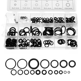 IKOPFLN Rubber Rings 225-Piece Set Sealing Rings O-Ring Assortment Seals for Tap Sanitary Maintenance 18 Sizes Diameter 3-22 mm, blue, M
