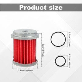 Auto Transmission Filter with O-Ring, Automatic Transmission Oil Filter Kit Compatible with Acura & Honda Odyssey Replaces# 25450-P4V-013 25564-5LJ-A01 25565-5LJ-A01