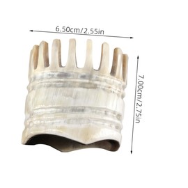 Mobestech 1pc Head Massage Comb Massage Horn Comb Natural Yak Horn Hair Scalp Massager