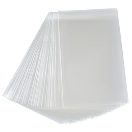 COOLAKE Self Sealing Cellophane Bags 6x8 Inch 100 Pcs Clear Resealable Cello Bags Self Adhesive Treat bags for Packaging,Bakery Bread,Cookies,Favors,Products,Candy
