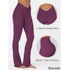 Sunzel Mini Flare Leggings for Women V Crossover Mid Rise