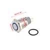 S SYDIEN 1Pc 110V-220V 3A Latching/Self-Locking Push Button Switch with