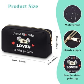 Photography Lovers Gifts Cosmetic Bag Photographers Gifts Birthday Gift for Friend Sister Funny Gifts for Photography Lover Makeup Photography Gifts Photo Lover Birthday Christmas Graduation Gift