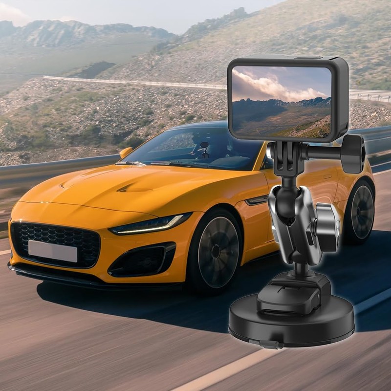 Suction Mount for GoPro, Car Mount Suction Cup Outside Window