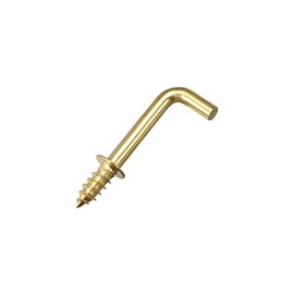 sourcing map Screw Hooks Ceiling Hooks Self-Tapping Screw Holder with Plate Golden 0.8 Inches Pack of 25