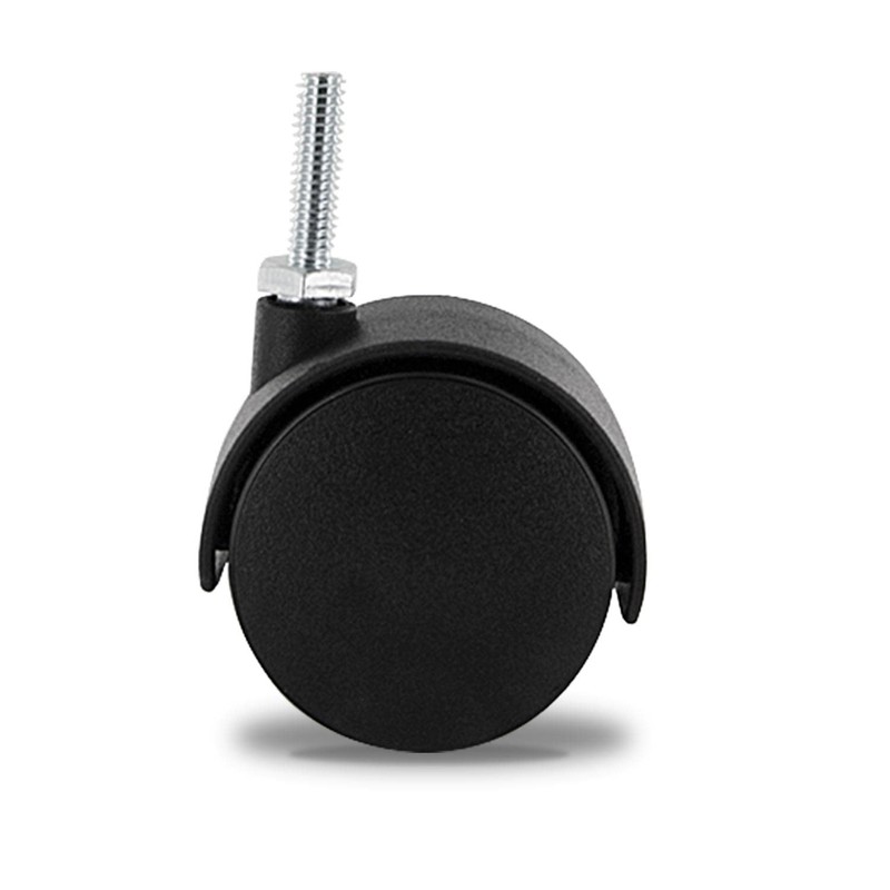 2" Wheel Diameter | Black Nylon Swivel Hooded Samson Twin