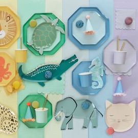 Meri Meri Summer Sky Blue Side Plates (Pack of 8)