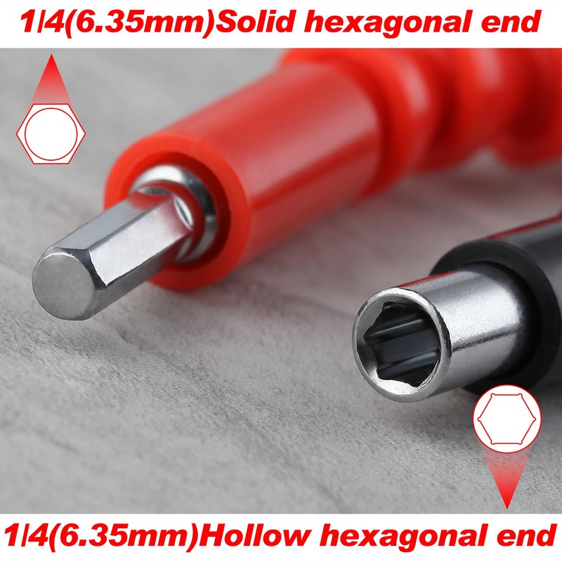 GOLD DEER Flexible Shaft, Impact Compatible, Drill Bit Extension, Drill