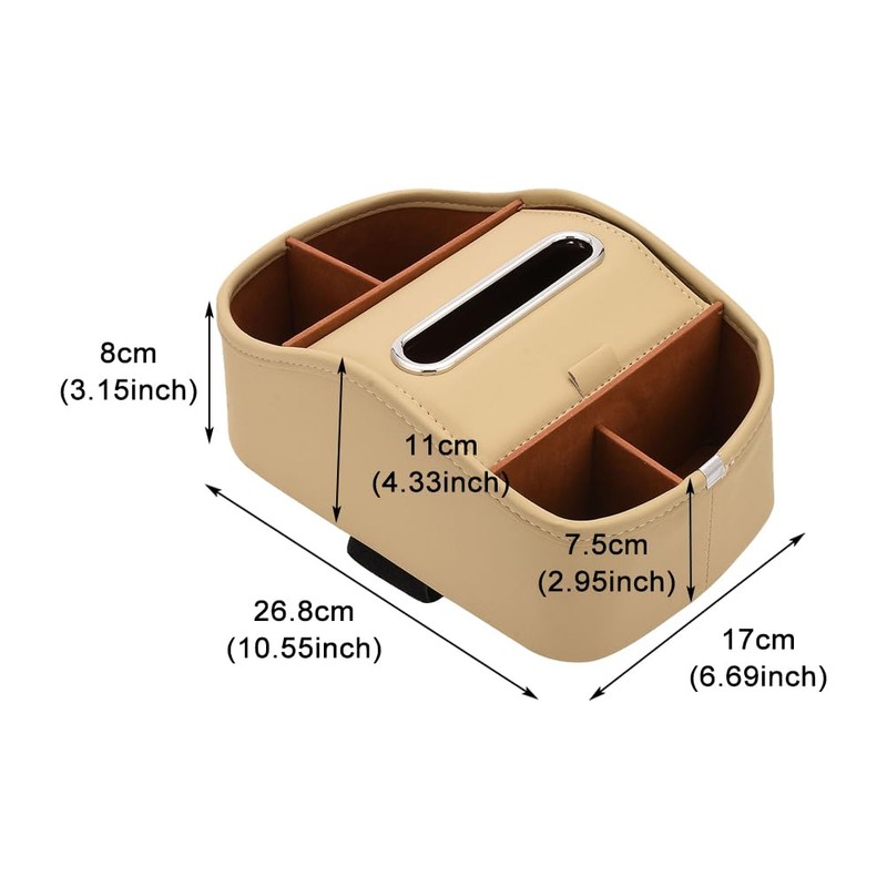 JSCARLIFE Car Seat Organizer - Car Organizer Front Seat Back