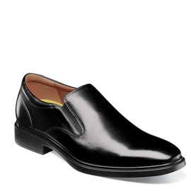 Florsheim Forecast Plain Toe Slip-On Men's Slip On, 7.5 2E US, Black