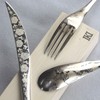 Nagao IKI Dinner Cutlery Set, Lotus, 3 Pieces, 18-8 Stainless