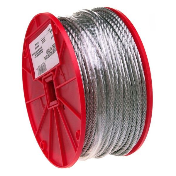 Campbell 1/4" x 250' Galvanized Cable 7000827 Aircraft Cable