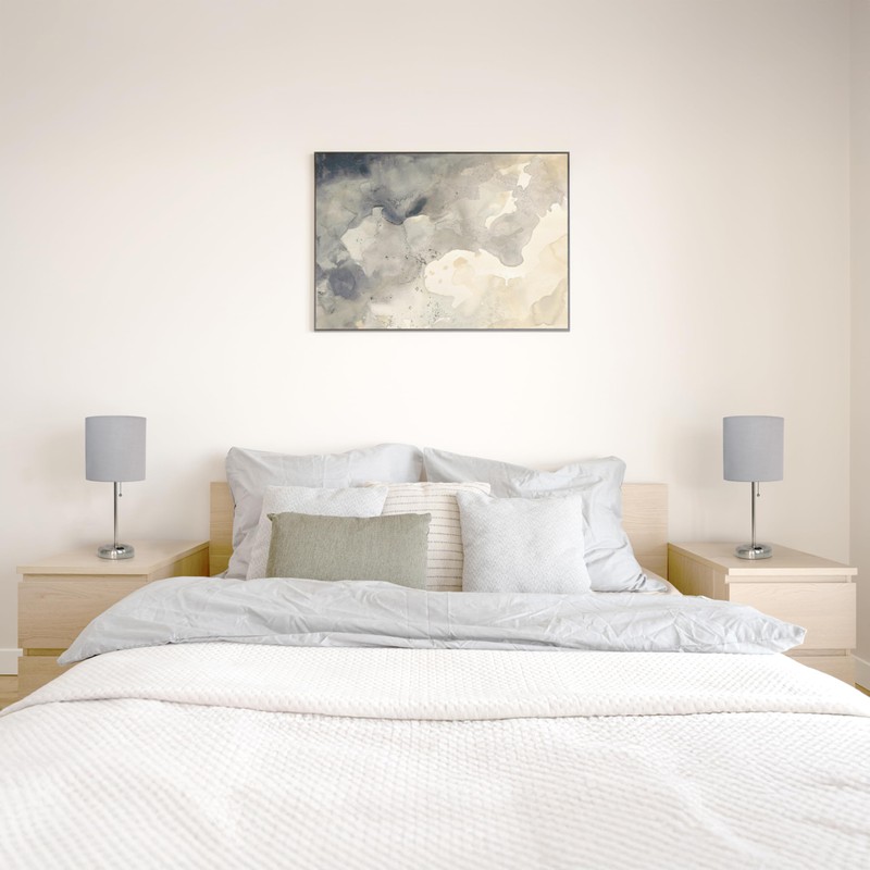 Simple Designs LT1144-GRY-2PK 19.5" 2-Pack Sleek and Slender Brushed Steel