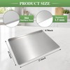 Large Stainless Steel Cutting Board with Lip for Kitchen -