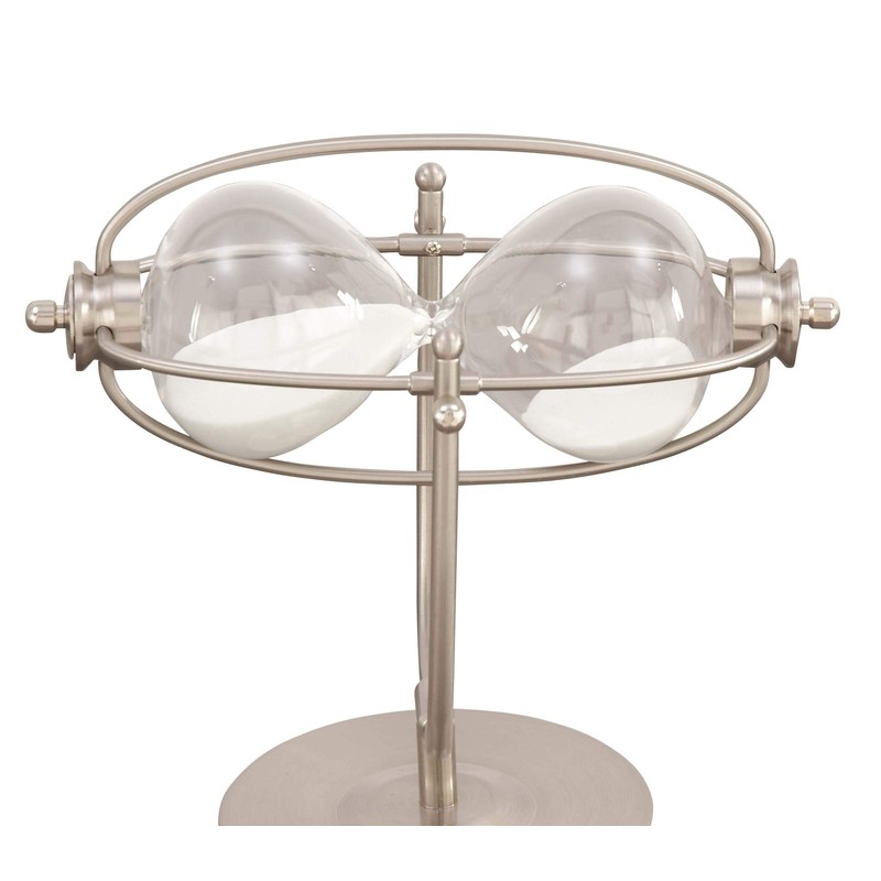 Deco 79 53425 Iron Swivel Hour Glass, 12" x 6",