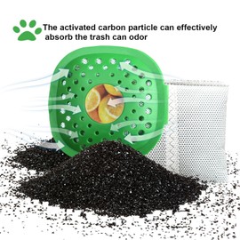 EVA&EVE 2 Pack Stick On Air Freshener for Trash/Garbage Can,Natural Lemon&Lavender Scent Activated Charcoal Odor Eliminator for Indoor Kitchen Trash/Garbage Can, Wardrobe/Closet/Shoe Air Freshener