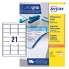 Avery MP7160-40 Printable, Customisable Multipurpose Labels, 21 Labels per A4