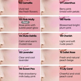 BBIA Last Blush NEW 15 Colors - Cheek Blush Shaping Shading Contour & Highlight Long-Lasting Matte Finish Natural Shades Buildable & Blendable Daily Korean Face Makeup (03 PINK MULLY, Pack of 1)