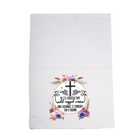 LEVLO Christian Faith Baptism Hymn Housewarming Gift Religious Home Decor Dish Kitchen Towel for BFF (SO I'll Cherish)