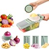 6 in 1 Mandoline Slicer, Hand Guard Vegetable Chopper Cutter