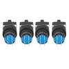 25Pcs Knob Selector Switch Self Locking 3 Speed with Light