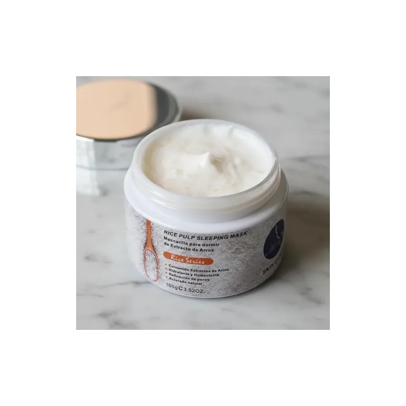 Mascarilla Nocturna De Arroz Humectante Cuidado Facial