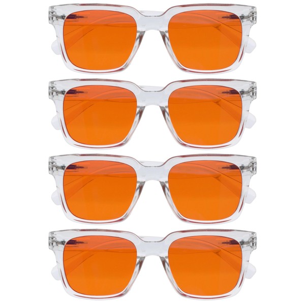 OPULIZE ERA Blue Light Glasses for Women Men, Oversized Frame