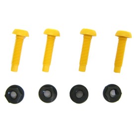 All Trade Direct 8 Pcs Long Number Plate Bolts Nuts Caps Screws Fitting