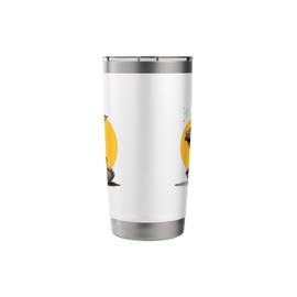 Rhino Eating Ramen Noodles Artwork Rhino Noodle Art Stainless Steel Insulated Tumbler