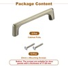 sourcing map Cabinet Pulls, 6Pcs 4 Inch - Aluminum Alloy
