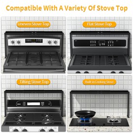 ZDDLOINP Spice Rack Shelf for Kitchen Stove, Adjustable 27 to 33 Inch Spice Rack Organizer Shelf, 4 Level Adjustable Height Spice Rack for Kitchen, Over the Stove Spice Shelf for Countertop, Black