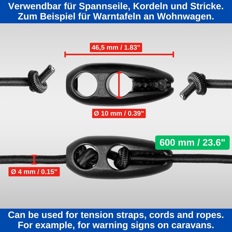 Elastic Rubber Tensioner Set, 5 Pack, 600 x Diameter 4