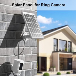 Solar Panel Charger for Ring Camera, Camcorder Solar Charger Compatible with Ring Stick Up Cam Battery, Stick Up Cam Pro Battery, Spotlight Cam Plus Battery, Spotlight Cam Pro Battery, 3W, 2 Pack
