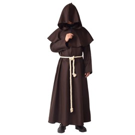 BLESSUME Men's Medieval Priest / Monk Fancy Dress Costume - medium