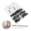 Tofficu 47pcs R Shaped Hose Clamp Assortment Kit Durable Stainless