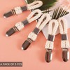 Ezranova Hanging Tea Towels Clip, 5 Pcs Brackets-Braided CottonTowel Clips